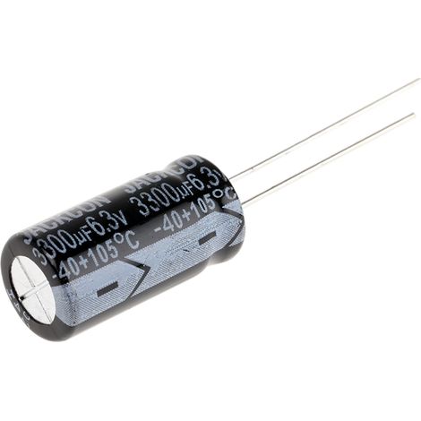 Condensateur RS PRO 3300µF, 6.3V c.c.