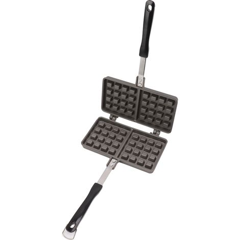 Gaufrier, moule à crêpes en fer, alliage d'aluminium, pour la cuisine (1/5)