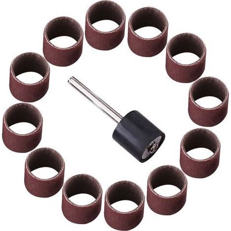 Bandes abrasives pour meuleuse droite – 100 pièces, grain 320, diamètre 3,15 mm, abrasif carbure de silicium (1/4)