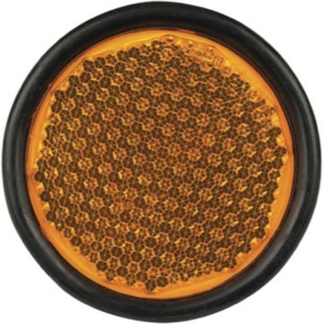 Riflettore rotondo da avvitare su 90 mm giallo