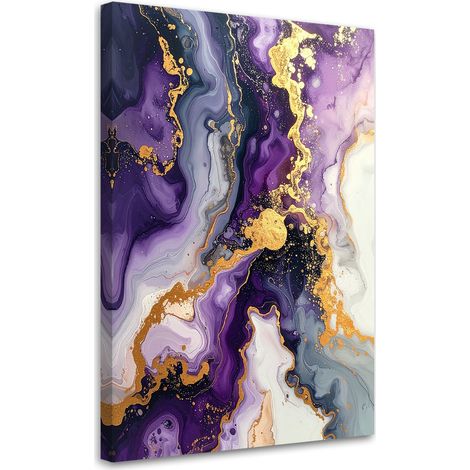 Bild auf Leinwand Lila Marmor Glamour Abstrakt 20x30 (1/5)