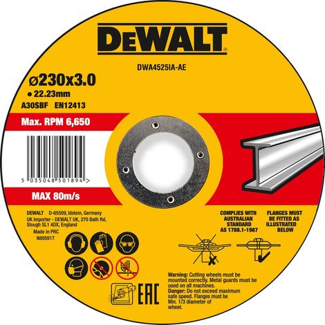 DeWalt Trennscheibe 230x3x22,23 mm Metall (1/2)