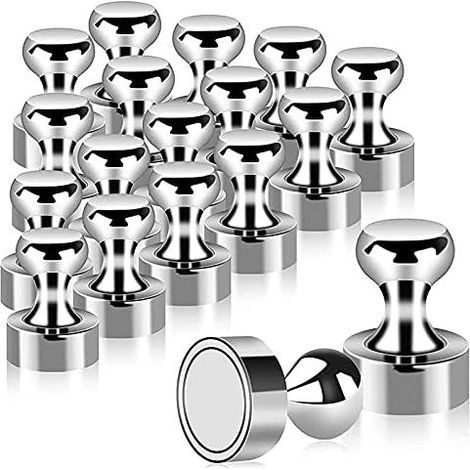 Lot de 18 Clous Magnétiques en Métal - Pour Armoire à Ongles - Idéal pour Tableau blanc, tableau magnétique (1/5)
