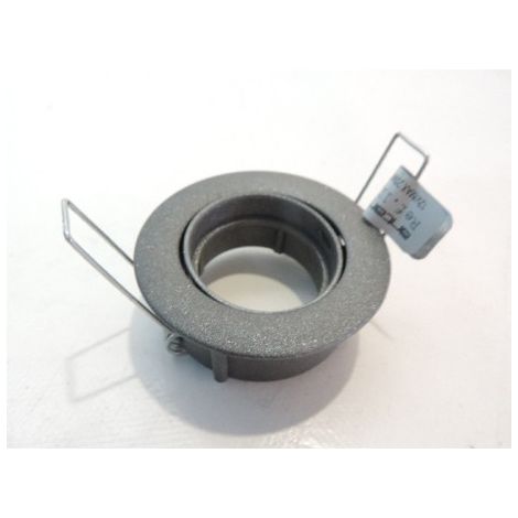 Spot orientable Ø 65mm gris brillant pour lampe MR11 G4 20w réflecteur 35mm ANTARES 1112