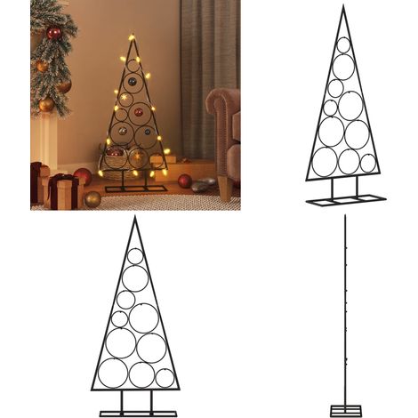 Metall-Weihnachtsbaum für Dekorationen Schwarz 90 cm - Metall Weihnachtsbaum - Schwarzer Weihnachtsbaum - Diy Weihnachtsdeko - Weihnachtliche Deko - Balkon Dekoration - Home & Living (1/5)