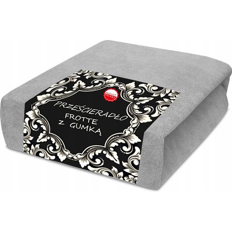 Drap-housse en éponge 160x200 cm, doux, chaud, gris (1/5)