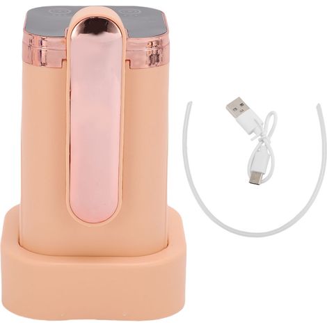Distributeur d'eau automatique pour bouteilles de 5 gallons, 3 modes, pliable, portable, électrique, pompe à eau, pour la maison, le camping, les voyages, le bureau, rose. (1/5)