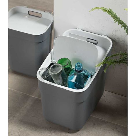 pattumiera "ready" keter grigio scuro 20 litri