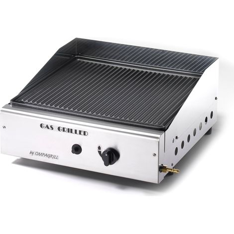 Barbecue a gas GPL piastra in ghisa vetrificata Made in Italy (1/2)
