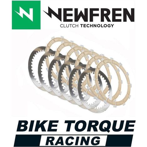 DISCOS DE EMBRAGUE NEWFREN RACING CON ESPACIADORES KTM SX-F/EXC-F 250 '06-'13 HONDA CR 125R '00-'07 CRF 250R '04-'07 GAS GAS EC '00-'08 (EBS1293) (CARBONO) (1/2)