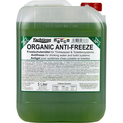 Yachticon Organic Anti-Freeze für Trinkwasser- und Toilettensysteme 5 l 1.0103.46787.00000