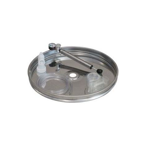 GALLEGGIANTE AD ARIA INOX COMPLETO  ø mm.420 per contenitore inox da lt.100    MAFFEI