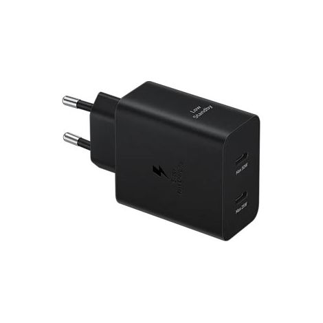 Samsung Schnellladegerät 50W DUO USB Type-C, inkl. USB Type-C Kabel Black, EP-T5020XBEGEU