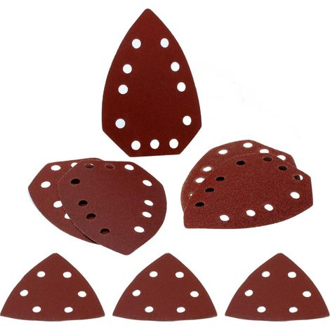 Schleifblätter Set, 8 teilig mit unterschiedlichen Körnungen, passend für Aldi FERREX Akku-Multifunktionswerkzeug (2x K60, 2x K120, 1x K240, 1x K60, 1xK80, 1xK120)