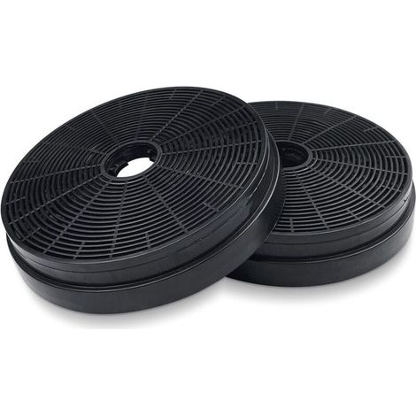 Houhence – Pack de 2 filtres à charbon actif pour hotte aspirante Ø175 mm – Épaisseur 35 mm – Compatible Respekta MIZ0031, Klarstein, PKM CO4 (1/5)