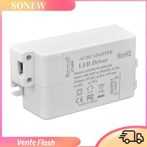 Sonew Pilote de LED Pilote de transformateur d'alimentation étanche AC et DC pour lampes LED basse tension outillage convertisseur (1/5)