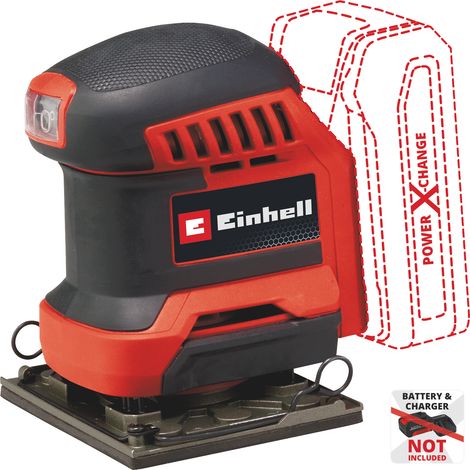 Einhell Akku-Faustschleifer TE-OS 18/113 Li-Solo Power X-Change (18 V, Schwingschleifer, 1,8 mm Schwingkreis, inkl. 2x Schleifpapier P120, ohne Akku)