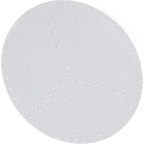 Compas rond semi-transparent en acrylique pour le dessin et le tournage du bois (1/5)