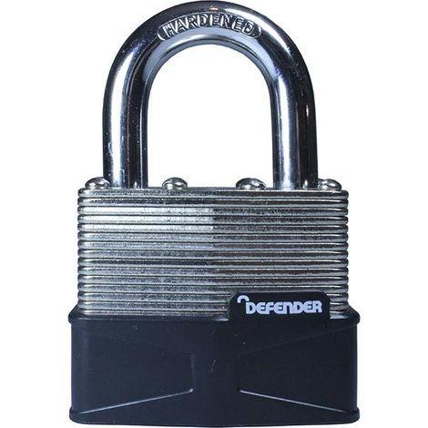 Defender DEFLAM50 Laminated 50mm Padlock with Enhanced Security and Durable Construction (1/3)