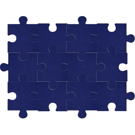 12 Self-Adhesive Foam Soundproofing Wall Panels — High-Density Panels for Acoustic Insulation and Absorption — Dark Blue, 20 x 30 cm (1/5)