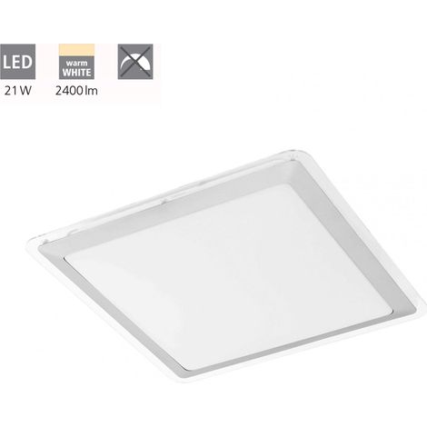 Plafoniera Classico Competa 1 Acciaio Bianco Luce Led Integrato 21W (1/4)