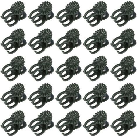 AHLSEN 60 Pcs Orchid Clips, Plant Clips, Vine Clips, Orchid Clips for Plants Plastic Garden Plant Support Clips Small Green Vines Clips for Supporting (1/5)