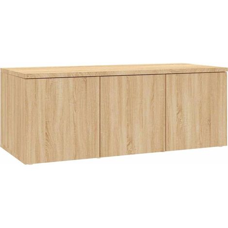 Maison Exclusive - TV-Schrank Sonoma-Eiche 80x34x30 cm Holzwerkst (1/5)