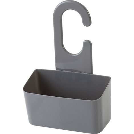 Portaoggetti Feridras per doccia con gancio grigio pvc