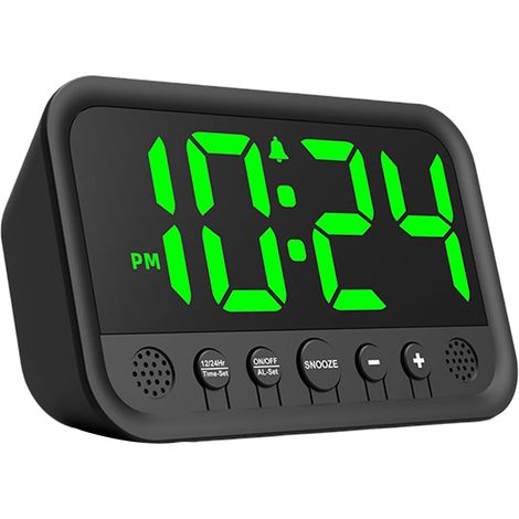 Horloge Électronique de Chevet à Écran LED - Solution Simple et Efficace pour un Réveil Garanti - Ajustements Personnalisables du Volume et de la Lumière (1/5)