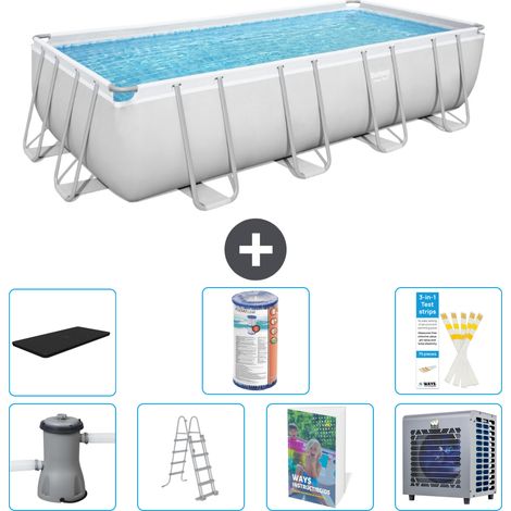 Bestway Bestway Power Steel Rectangulaire - 488x244x122 cm - 8-pièces S551 (1/4)