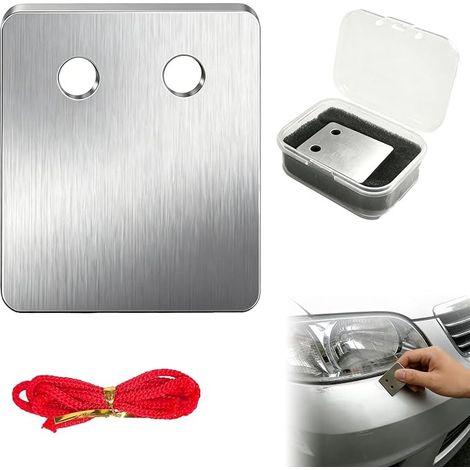 Grattoir à Peinture Auto, Grattoir à Peinture pour Carrosserie, Rabot Peintures Automobile en Acier Durci, Outil de Réparation pour Enlever Saletés Taches et Poussière Sur La Peintures Auto (1/5)