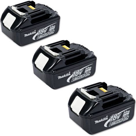 Makita BL1830 18V 3.0Ah LXT Lithium-Ion Battery (Pack of 3) (1/2)