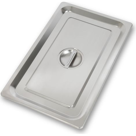 VERTES GN Tapa 1/1 Gastro Norm Gastronorm (acero inoxidable, higiénico, resistente a los arañazos, resistente a temperaturas de -40° a +300°C, con asa, para baño maría y uso versátil en restauración)