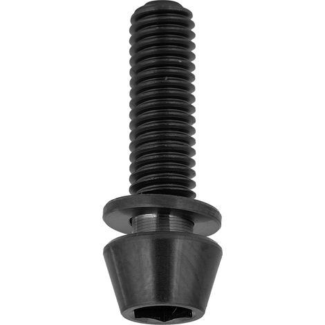 Vis de direction conique 8mm pour VTT, boulon M5x18 avec rondelle, fixation vélo noir