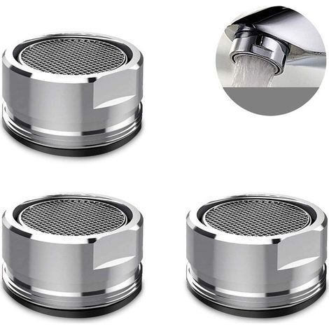 Tap Aerator [3 Pieces], Stainless Steel Faucet Aerators, Water Savers for Bathroom and Kitchen (1/5)
