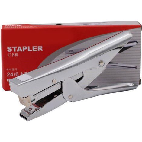Agrapheuse manuelle multifonction portable en métal, agrafeuse de bureau pour école et maison (1/5)