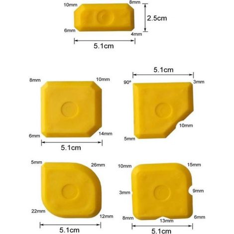 Kit enlève-joints, bleu,joint joint joint silicone joint, joint spatule lissage spatule (1/5)