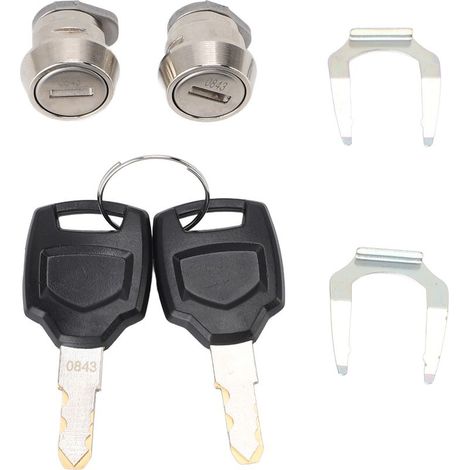 Bouchon et clés de cylindre pour top case moto – Compatible coffres 25L à 100L (1/5)