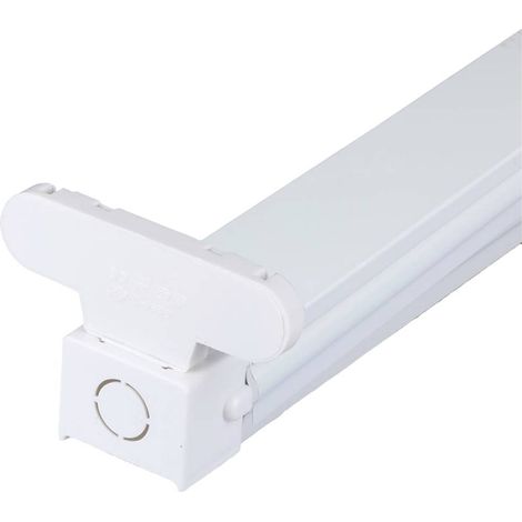 V-TAC Plafoniera Doppia per 2 Tubi LED T8 da 120cm in Ferro IP20