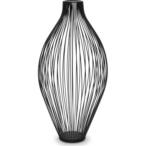 Metall Vase im Gitter Design für Trockenblumen - 45 cm - Deko Ständer für Kunstblumen - Kunstpflanzen Halter elegant modern