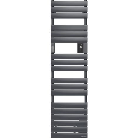 Radiateur sèche-serviettes connecté Adelis digital étroit 1500W Graphite ATLANTIC 861944 (1/2)