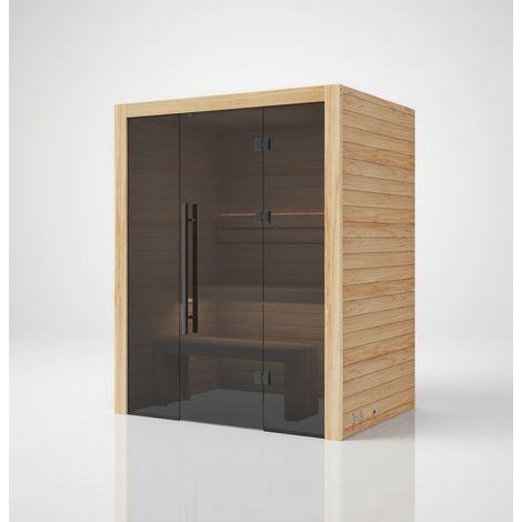 Hekla Traditional 160 Scandi Sauna für 2-3 Personen Saunakabine 160x120x210 cm (1/5)