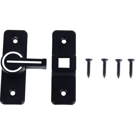 Door Right Angle Lock Hole Free Zinc Alloy 90 Degree Gate Lock with Night Light for Toilet (1/5)