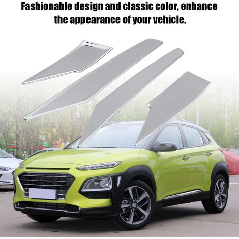 Baguettes moulures cache rétroviseur pour Hyundai Encino Kona 17-20 SUV chrome argenté (1/5)