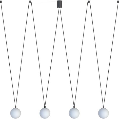 Lampadario moderno Nowodvorski SLING IV 4 sfere bianche