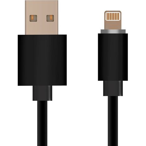 V-TAC Cavo da Lightning (iPhone) a USB-A 1.5m Ricarica Rapida 2.4A Licenza MFI Nero - 8452 (1/5)