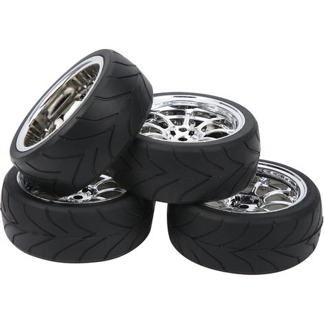 4 Pneus Performance Adhérence pour Modèle RC 1/10, Amélioration Voiture Course Hors-Route