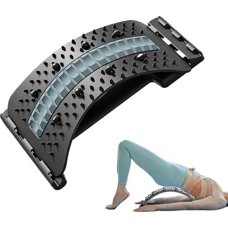 Planche Lombaire Correcteur Colonne Vertébrale Soulagement Douleurs Planche D'Étirement Lombaire Magnétique Équipement D'Étirement Renforcement Home Gym Bureau (1/5)