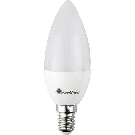Marino cristal led bombilla oliva 5w pequeÑo ataque e14 luz natural 4000k 21283