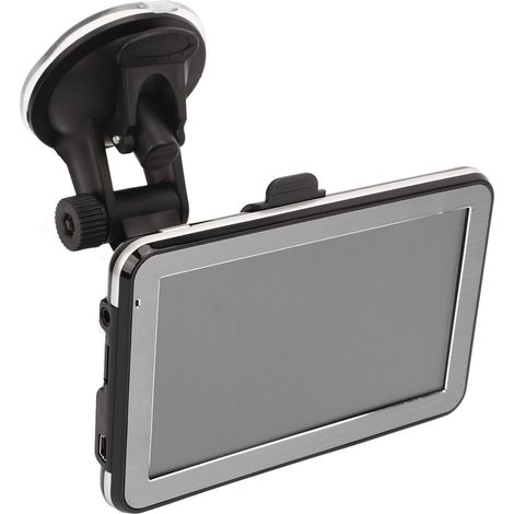 GPS de voiture portable 5 pouces avec écran tactile capacitif, 8 Go de ROM, 256 Mo de RAM, radio FM, lecteur audio rechargeable et carte d'Europe (1/5)